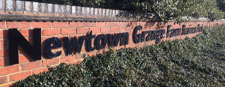 The Entrance at Newtown Grange Farm Business Park.