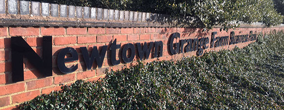 The Entrance at Newtown Grange Farm Business Park.
